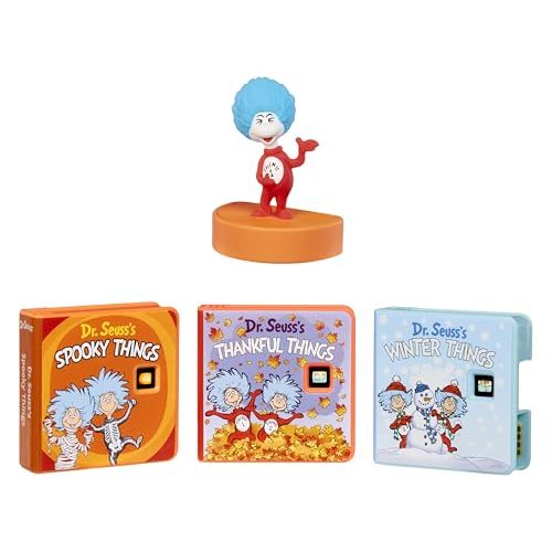 Little Tikes Story Dream Machine Dr. Seuss Thing 1 Collection, Storytime, Books, Audio Play Character, Gift and Toy for Toddlers and Kids Girls Boys Ages 3+ Years
