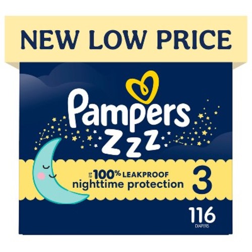 Pampers Swaddlers Overnight Diapers - Size 3 - 116ct