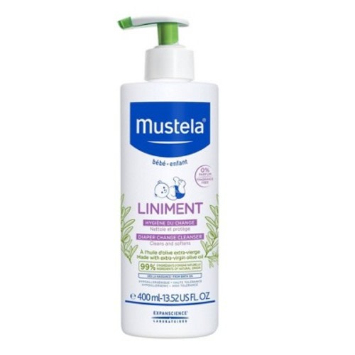 Mustela Liniment No-Rinse Baby Cleanser - Fragrance-Free - 13.52 fl oz