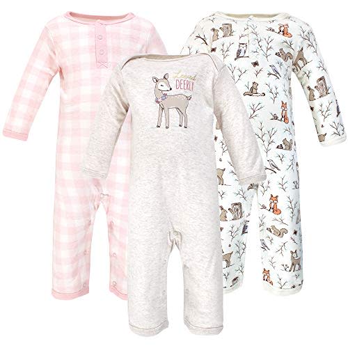 Hudson Baby baby-girls Cotton Coveralls