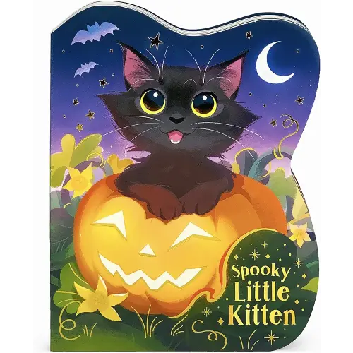 Spooky Little Kitten Halloween Cat-Shaped Board Book