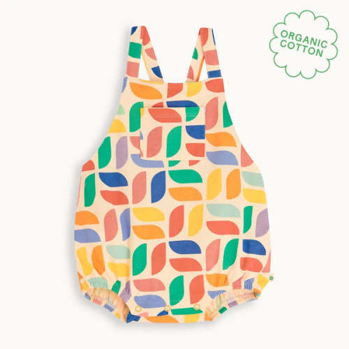 Mallorca - Kaleidoscope Baby Bubble Romper 0-3 months / Rainbow / 100% Organic Cotton