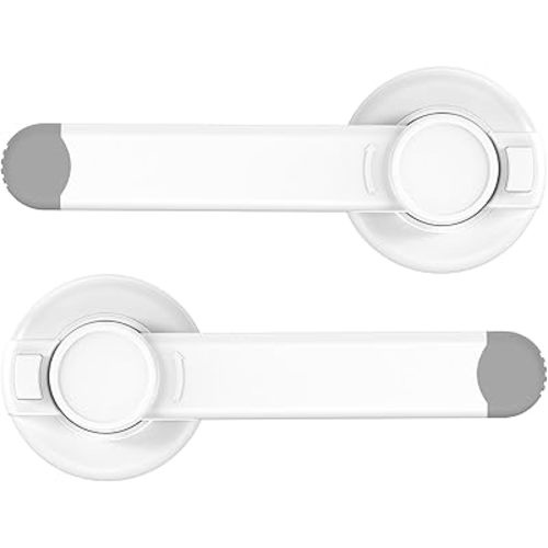 Baby Toilet Lock (2 Pack) for Baby Safety,Toilet Locks Baby Proof Easy Installation with 3M Adhesive,Toilet Child Safety Lock Fit for Most Standard Toilets
