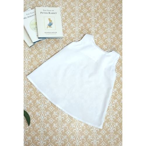 Baby slip white girls petticoat cream slip birthday outfit christening slip infant a-line modest