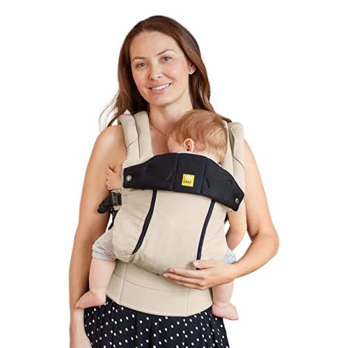 LÍLLÉbaby Complete All Seasons Ergonomic 6-in-1 Baby Carrier Newborn to Toddler - with Lumbar Support - for Children 7-45 Pounds - 360 Degree Baby Wearing - Inward & Outward Facing - Moonbeam - Adjustable, one size
