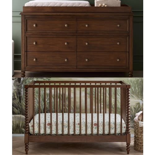 Fund for Pottery Barn Chris Loves Julia (Heritage Walnut) 3-in-1 Crib & Dresser Set