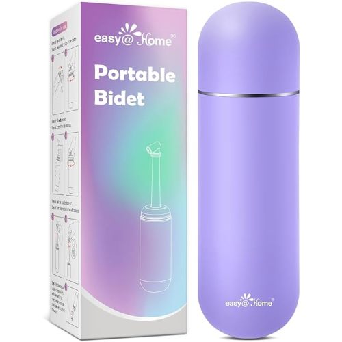 Easy@Home Portable Peri Bottle for Postpartum & Perineal Care: Handheld Bidet Perfect for Personal Hygiene Cleaning & Travel Friendly | 380ml Leakproof & Convenient Design | BPA-Free | EPB-01 Purple