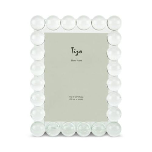 Clear Crystal Glass Single Bubble Frame, 4" x 6"