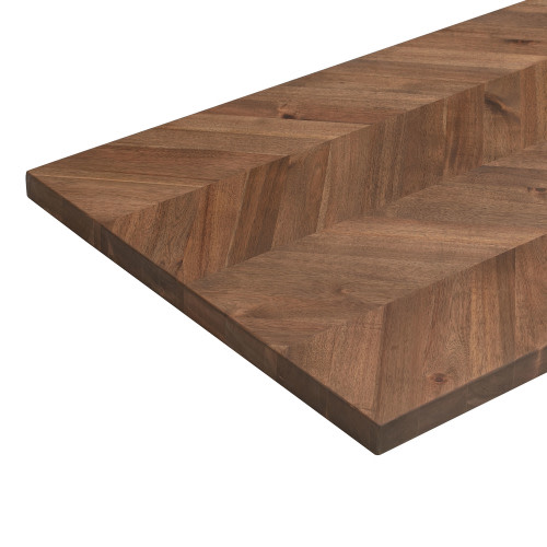 Sparrow Peak FSC Chevron Natural grain 6-ft x 39-in x 1.5-in Walnut Stained Acacia Wood Butcher block Countertop