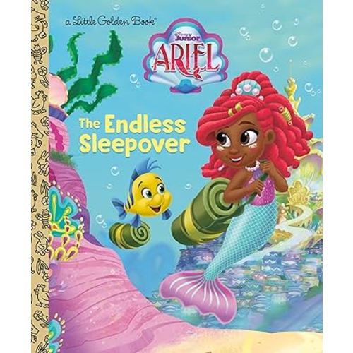 The Endless Sleepover (Disney Junior Ariel) (Little Golden Book)
