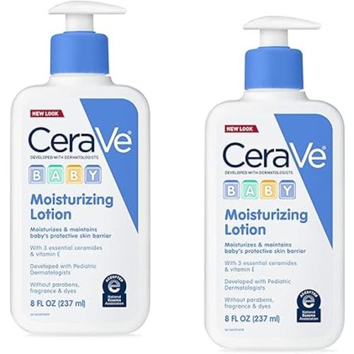 CeraVe Baby Moisturizing Lotion, 8 oz (Pack of 2)