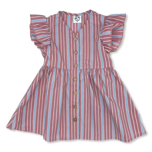 Vintage Blue and Red Stripe Flutter Dress – Cowkid Clothing Company