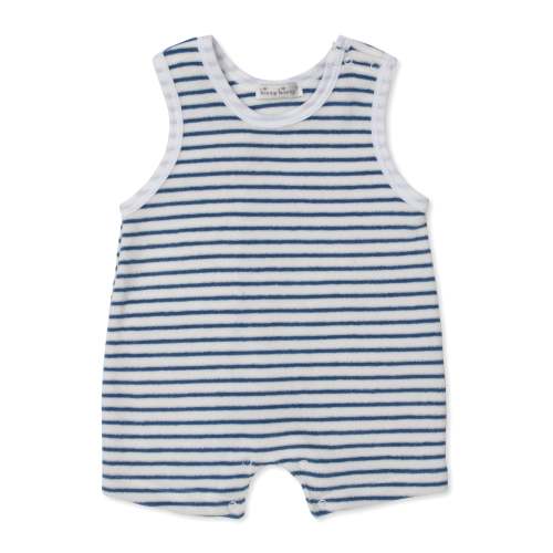 Ocean Antics Blue Terry Playsuit