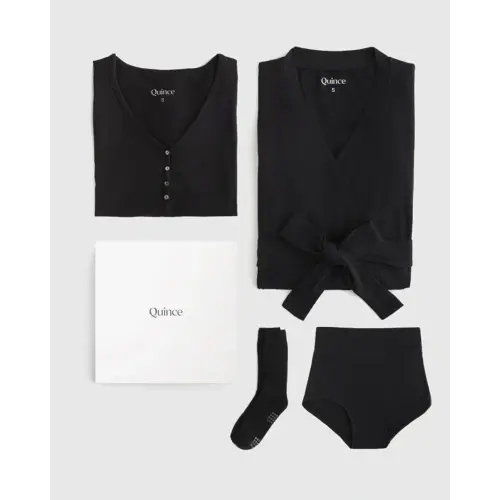 Women's The Essentials Hospital Set In True Black
