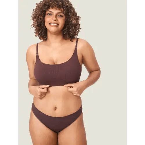 Ribbed Scoop Nursing Bralette
