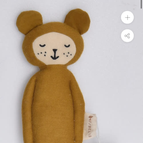 Fabelab Brand Soft Bear Rattle