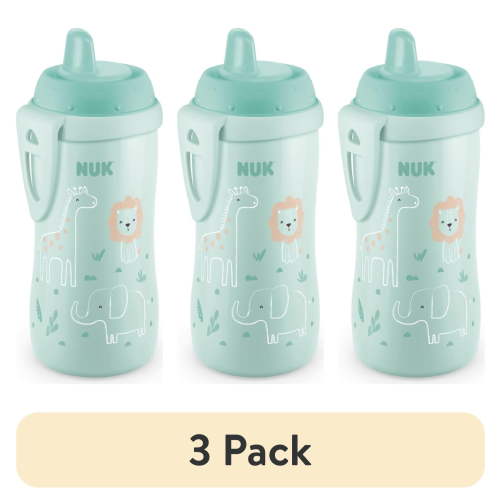 (3 pack) NUK First Choice Active Hard Spout Cup, 10 oz, 1 Pack