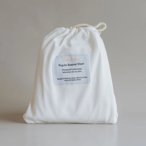 Regular Bassinet Waterproof Sheet - Ivory – Cloth Bums