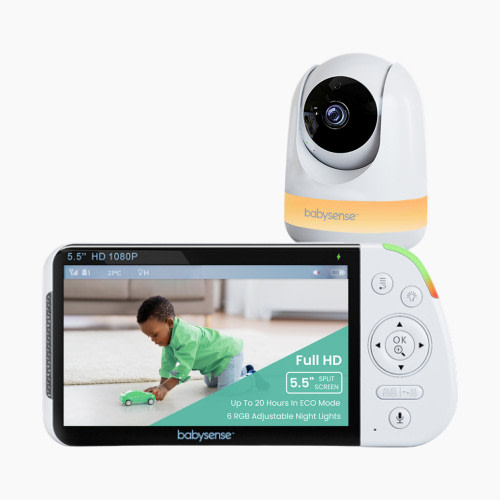 Babysense 1080p Full HD Split-Screen Baby Monitor - 1 Camera
