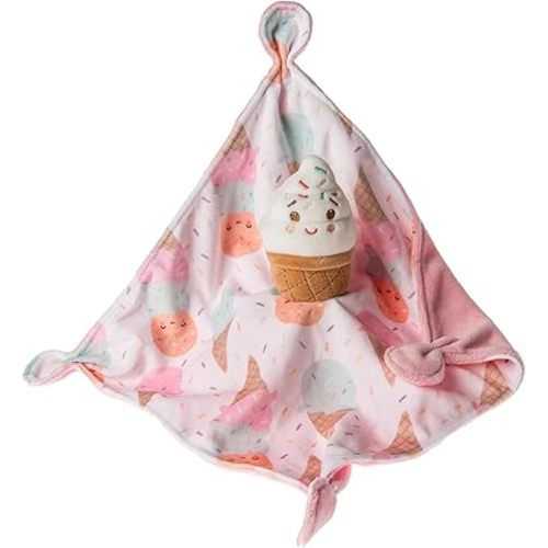 Mary Meyer Sweet Soothie Lovey Security Blanket, 10 x 10-inches, Ice Cream