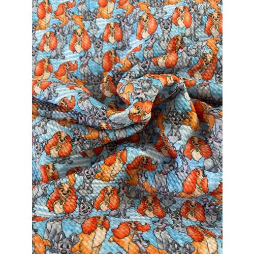 Lady  | Bullet Fabric l RTS l DIY l Bows l Clothing l 4 Way Stretch l Fast Shipping l USA l Strips, 1/2 yds,. yds