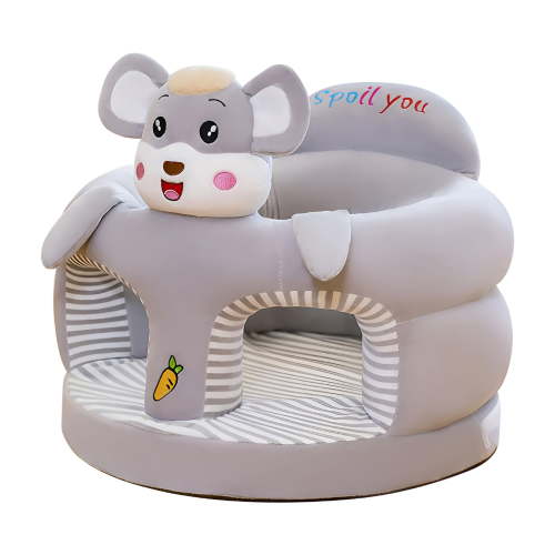 XIBUFE 2026 New Cartoon Animals Support Sofa Chair Support Floor Seat Cartoon Animals Plush Toddler Sofa Chair Support Floor Seat Back Head Seat for Toddlers,Kids,Nursery,Playroom (Just,No Fill)