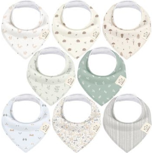 8-Pack Organic Bandana Bibs