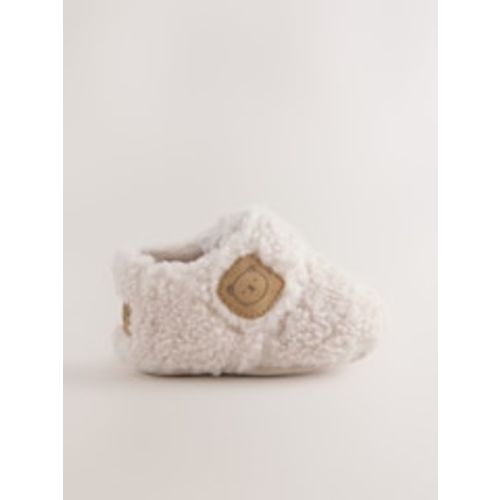 Buy Cream Baby Cosy Touch Fasten Slippers (6-12 months) from Next USA