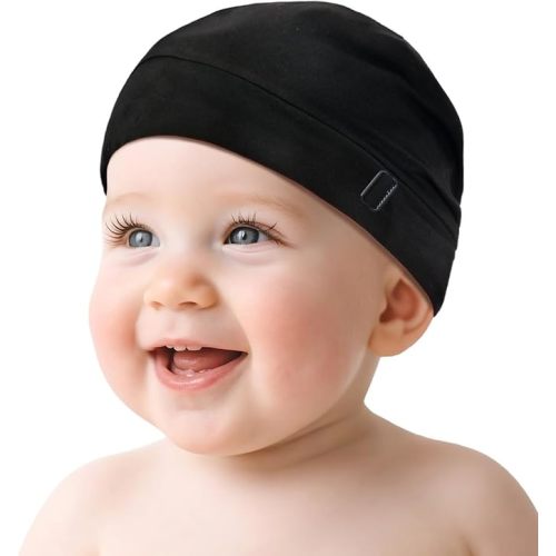 Baby Silky Satin Bonnet for 0-6 Months -Adjustable Infant Hair Care Sleep Cap