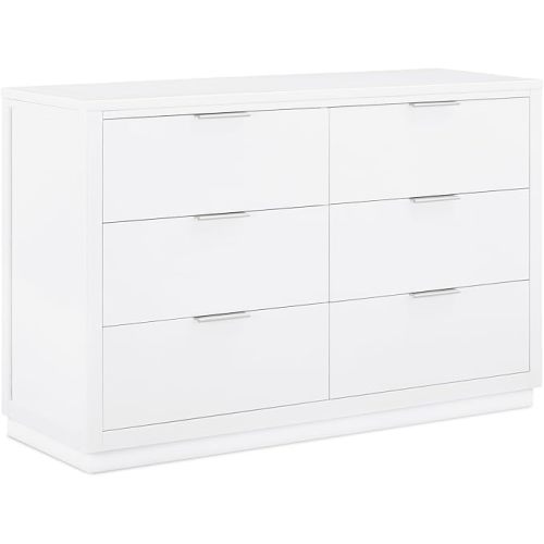 Delta Children Forever 6 Drawer Dresser, Fully Assembled - Classic Collection, Bianca White