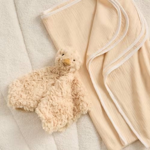 Adairs Kids - Duck Lemon Baby Comforter & Swaddle Bundle | Adairs