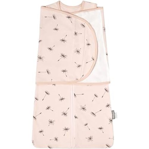 Baby Swaddle Wearable Blanket 0-6 Months Boy Girl 2-Way Zipper 0.5 TOG Adjustable Detachable Sleep Sack 100% Cotton