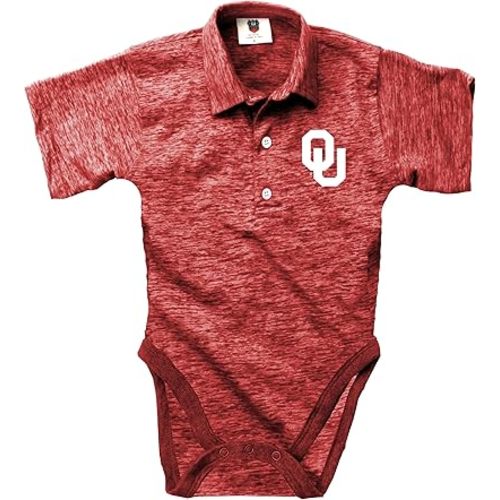 Wes and Willy Baby Sports Fan Polo Snap Suit Romper Infant Cloudy Yarn Golf Creeper