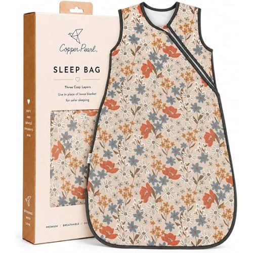 Copper Pearl Baby Sleep Sack, Eden - Wearable Blanket for 0-6 Months, Sleeveless Sleep Sack for Baby Boy or Girl