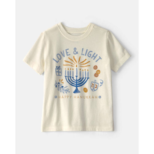 Baby 'Happy Hanukkah' Short-Sleeve Graphic Tee - Ivory - Carter's | Carter's