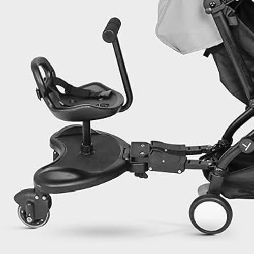 2-in-1 Universal Stroller Board, Sit and Stand Stroller Attachment for Toddler to Ride, Suitable for Most Brands of Strollers, Holds Children Up to 55lbs
