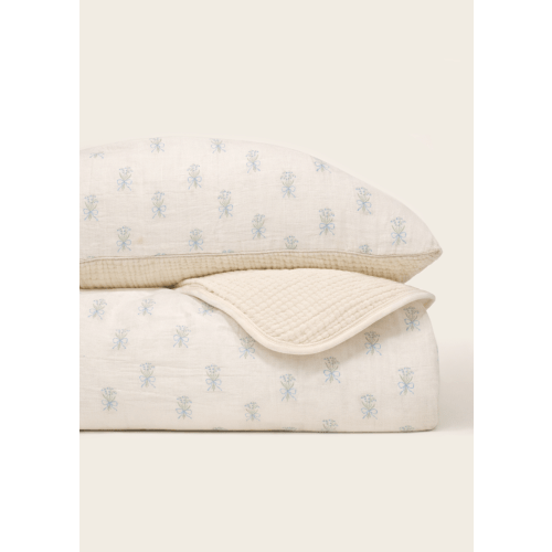 Lily of the Valley - Premium Muslin Crib Quilt & Sham Set