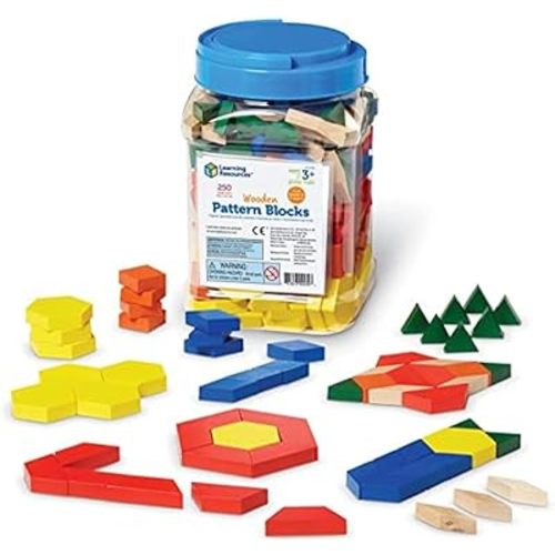 Learning Resources Wooden Pattern Blocks