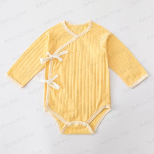 Baby Newborn Solid Color Kimono Bodysuit
