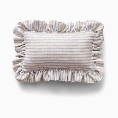 House of Noa Ruffle Pillow - Finley Ivory & Sky, Mini