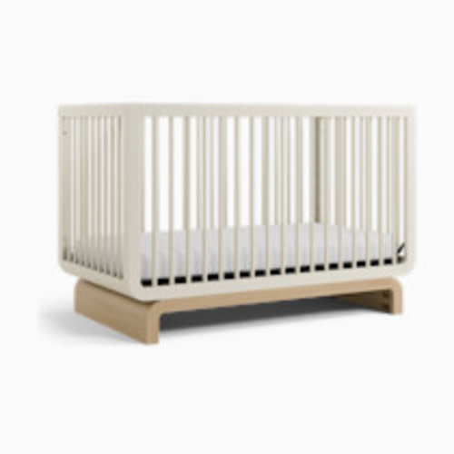 Storkcraft Santorini Deluxe 5-in-1 Convertible Crib - Frosted Oat With Driftwood
