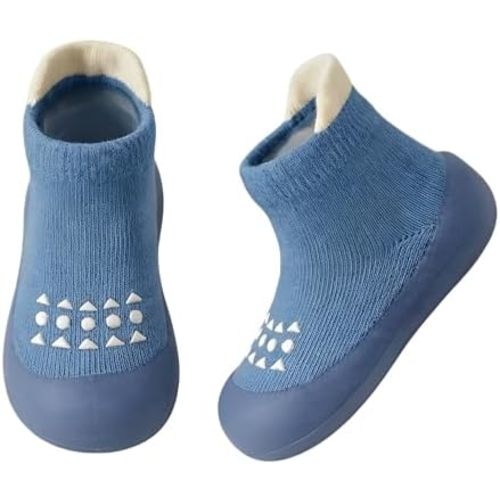 Baby Sock Shoes Toddler Walking Shoes Infant Non-Slip Slippers with Soft Rubber Sole Baby Boys Girls Sneakers
