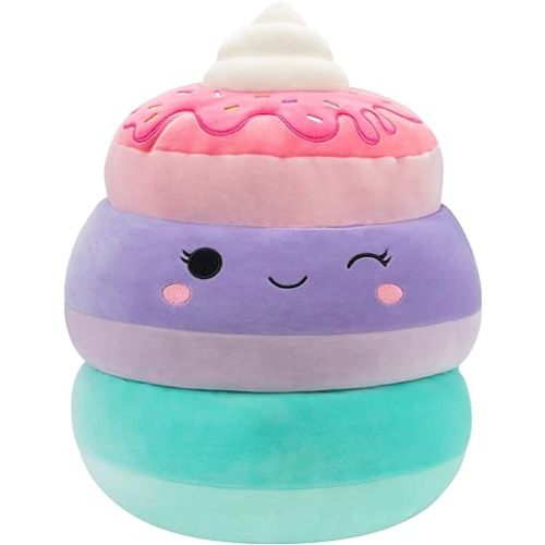 Squishmallows Original 14-Inch Peony Unicorn Pancakes with Whipped Cream - Official Jazwares Large Plush