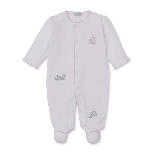 Safari Party White/Pink Footie