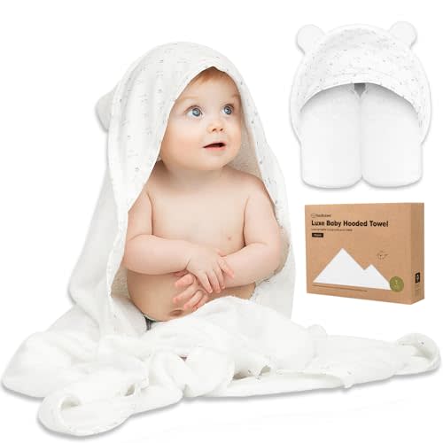 KeaBabies Baby Hooded Towel - Viscose Derived from Bamboo Baby Towel, Toddler Bath Towel, Infant Towels, Large Hooded Towel, Organic Baby Towels with Hood for Girls, Babies, Newborn Boys(KeaStory)