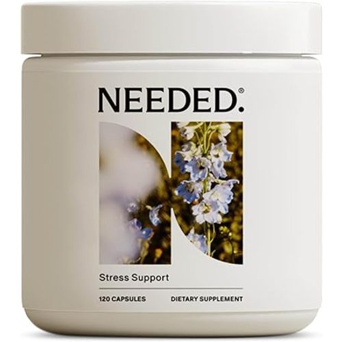 Needed. Stress Support - Herbal Blend Supporting Mood, Energy, and Hormone Balance for Women - Herbal Supplement of Shatavari, Ashwagandha, Rhodiola - Non-GMO - 30 Day Supply - 120 Capsules