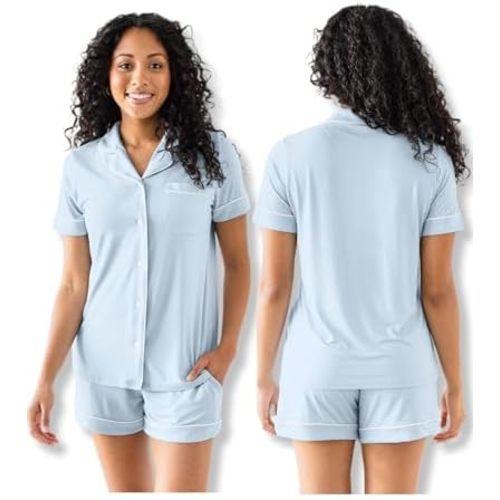 Kindred Bravely Clea Classic Short Sleeve Maternity & Nursing Pajama Set