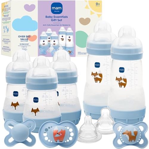 MAM Easy Start Anti-Colic 5 Baby Bottle & 3 Pacifier Newborn Gift Set