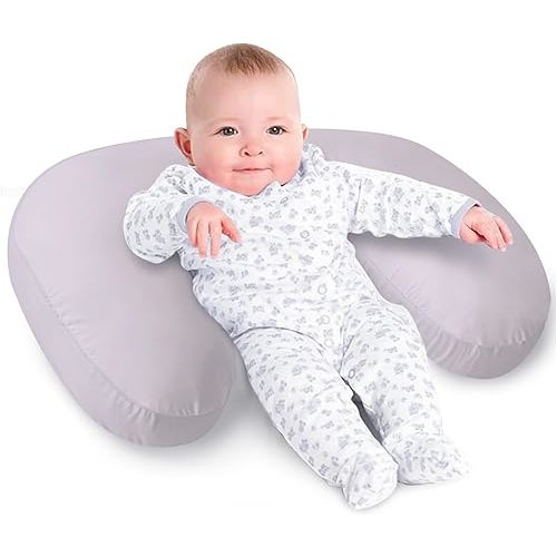 Little Grape Land Nursing Pillow for Breastfeeding, Breastfeeding Pillow for Mom, Original Size Breastfeeding Pillows for More Elasticity, Support, and Soft, Adjustable Nursing Pillow (Blush)