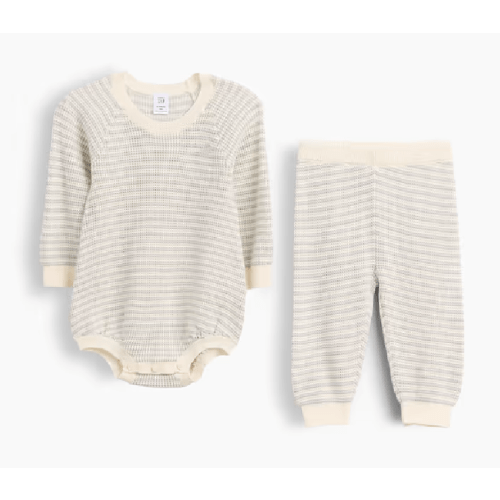 Baby Waffle Sweater Set